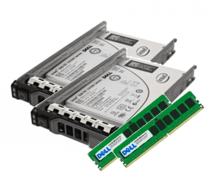 Pacote com 2x 32GB RAM + 2x 480GB SSD SATA para Servidor Dell T440 TAG: DRG8K03